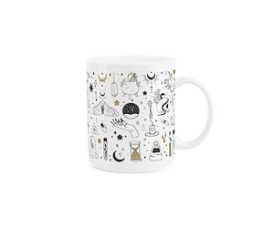 Purely Home Witchcraft Magic Mug - Halloween Witch Magician Spells Gift/Present - Tea Coffee White Bone China Mug