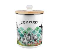 Purely Home Wizard Of Oz Food Waste Bin - Metal 2L Decorative Compost Caddy