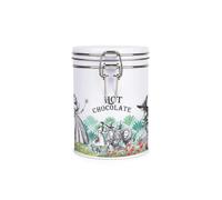 Purely Home Wizard of Oz Hot Chocolate Canister - White Metal Clip Lid Kitchen Storage Jar/Container Gift 700ml (13cm x 9.5cm)