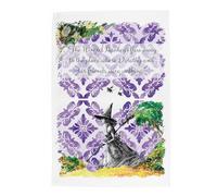 Purely Home Wizard of Oz Tea Towel - Wicked Witch - Purple Storybook Inspired Large Cotton Kitchen Dish Towel/Drying Cloth 67cm x 45cm