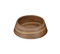 Purely Home Wood Effect Melamine Pet Bowl - Medium Food Bowl For Dogs