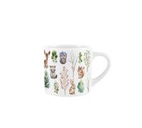 Purely Home Woodland Animals Mug - Forest Creatures & Birds Gift - Tea/Coffee Childrens Small Ceramic Cup Present for Animal Lovers