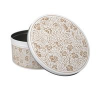 Purely Home Yellow Oak Leaves & Berries Round Cake Tin - Large Baking Storage Kitchen Gift