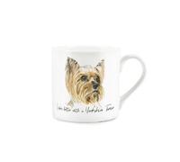 Purely Home Yorkie Mug - Lifes Better With A Yorkshire Terrier Bone China White Mug - Tea/coffee Gift For Dog Lovers