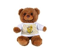 Purely Home You Are My Sunshine Teddy Bear - Valentines Day Couples Gift - Dark Brown Stuffed Animal with Yellow T-Shirt