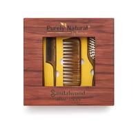 Purely Natural by Anastasia Wooden Six Comb & Brush Set in Brown Purely Natural by Anastasia Brown