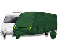 Purely Outdoors CoverPRO Premium Breathable 4-Ply Green Caravan Cover With Free Hitch Cover (14-17ft)