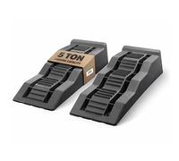 Purely Outdoors LevelPRO Caravan Levelling Ramps (2 Pack) - 5 Tonne Capacity - Heavy Duty Campervan Motorhome Levellers, 3 Step Height System, Anti-Skid, UV Resistant, 5 Year Warranty - Shadow Grey