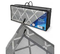 Purely Outdoors Superior Awning Carpet - Eco-Friendly, Padded, Breathable, Non-Slip, Reversible Groundsheet Mat for Caravan Awnings, Tent, Motorhome, Beach, Picnic, Decking (Hampton Grey, 250 x 300cm)