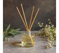 Purely Panache Luxury Reed Diffuser - Flora, 120ml (Pack of 1) | Long-Lasting Luxury Home Fragrance, Rose & Musk Aromatherapy Diffuser comes with 5 reed sticks