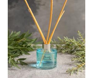 Purely Panache Luxury Reed Diffuser - Ocean Blue, 120ml (Pack of 1) | Long-Lasting Luxury Home Fragrance, Musk Aromatherapy Diffuser comes with 5 reed sticks