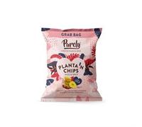 Purely Plantain Chips - Low Fat Plantain Crisps - Gluten Free Snacks - Healthy Alternative Snack Multipack - Vegan, Nutritious & All Natural - Nice & Spicy - 28g x 20 Pack