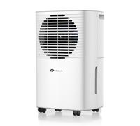 PureMate 10L Portable & Compact Dehumidifier 10 Litre, Digital Display, Continuous Drainage & 24Hr Timer Function, Ideal for Home or Office PureMate White Large