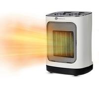 PureMate Ceramic Fan Heater, 1800W Portable Electric Heater with 2 Heat Settings, Space Heater with Oscillating, Adjustable Thermostat & Safety Cut-Off, Tip-Over and Overheat Protection