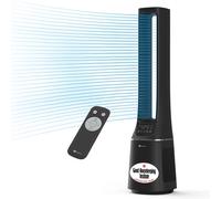 Puremate 42-Inch Bladeless Tower Fan With Air Purifier - Black