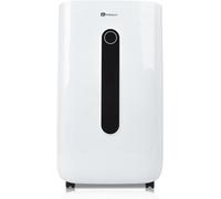 PureMate 20L/Day Portable & Compact Dehumidifier w/ 6.5 Litre Tank Capacity, Digital Display, Continuous Drainage, Laundry Drying & 24Hr Timer PureMate White Large
