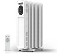PureMate 2300W Oil Filled Radiator with Remote Control in White PureMate White