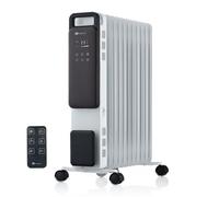 PureMate 2500W 11 Fin Oil Filled Radiator - Portable Electric Heater with Digital Screen, Touch Control, Eco Mode, Adjustable Thermostat, 3 Heat Modes, 24Hr Timer & Safety Protection