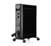PureMate Oil Filled Radiator, 2500W/2.5KW - 11 Fin - Portable Electric Heater, 3 Power Settings, Adjustable Temperature and Thermostat, Thermal Safety Cut off & 24 Hour Timer