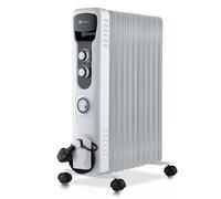 PureMate Oil Filled Radiator, 2500W/2.5KW - 11 Fin - Portable Electric Heater, 3 Power Settings, Adjustable Temperature and Thermostat, Thermal Safety Cut off & 24 Hour Timer
