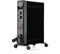 PureMate® 2500W Oil Filled Radiator, 11 Fins - Heater with Timer