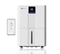 PureMate 40L WiFi Dehumidifier for Home with Automatic Humidity Sensor & Display, 5.5L Water Tank, Sleep Mode, 24Hr Timer, Laundry Drying, Continuous Drainage with Smart App