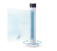 PureMate 43 Inch Oscillating Tower Fan With Air Purifier And Aroma Function White
