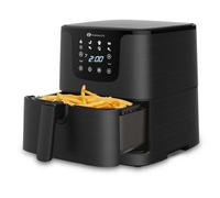 PureMate 5.5L Digital Air Fryer With Timer And Low Fat Oil Free Black