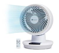 PureMate 8-Inch Air Circulator Fan with Oscillation, 3 Speeds Setting and Timer, LED Display & Remote Control, Perfect for Desks, Bedrooms & Offices