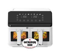 Puremate 9 Litre Digital Dual Air Fryer - White