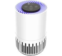 PureMate Air Purifier for Home, Quiet Air Cleaner with True HEPA Filter with 4 Speeds and Sleep Mode, Night Light, Odors Dust Mold for Allergens Smoke PureMate White Medium