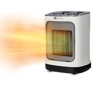 PureMate Ceramic Fan Heater, 1800W Portable Electric Heater with 2 Heat Settings, Space Heater with Oscillating, Adjustable Thermostat & Safety Cut-Off, Tip-Over and Overheat Protection