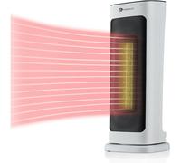 PureMate Ceramic Tower Fan Heater, 2000W Portable Electric Heater with 2 Heat Settings, Space Heater with Oscillating, Adjustable Thermostat & Safety Cut-Off, Tip-Over and Overheat Protection
