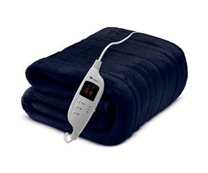 PureMate CozyMate Heated Throw - Luxurious Electric Blanket - Large Heated Blanket with 9 Heat Settings and Timer Function, Machine Washable Fleece with Digital Controller - Size 160 x 130cm