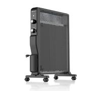 PureMate Heater Oil Free w/ Mica Panels, 2000W Electric Heater, Radiant & Convection, Micathermic, Space Heater w/ Thermostat, 2 Heat Settings w/ PureMate Black