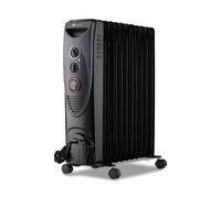 PureMate Oil Filled Radiator, 2500W/2.5KW - 11 Fin - Portable Electric Heater, 3 Power Settings, Adjustable Temperature and Thermostat, Thermal Safety Cut off & 24 Hour Timer
