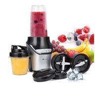 Puremate Smoothie Maker And Blender, 1000 Watts, 8 Piece Set, 3 Speed Settings, Stainless Steel Blades