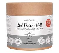 puremetics 3-in-1 Shower Fluff, Anti-Impurities, 250 g