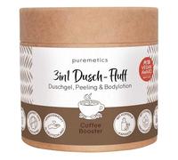 puremetics 3-in-1 Shower Fluff, Coffee Booster, 250 g