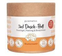puremetics 3-in-1 Shower Fluff, Flower Velvet, LE, 250 g