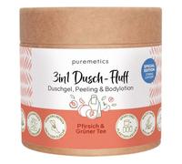 puremetics 3-in-1 Shower Fluff, Peach & Green Tea, LE, 250 g