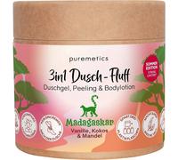 puremetics 3in1 shower care Shower Fluff ‘Madagascar: Vanilla, Coconut & Almond’ 250 g