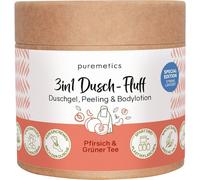 puremetics 3in1 shower care Shower Fluff Peach & Green Tea 250 g