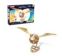 PUREMIND Harry Potter Golden Snitch 3D Wooden Puzzle Model Kit for Adults - Official Licensed Mechanical Wooden Model with Movable Wings - Magical DIY Craft Gift Fans & Collectible Home Decor