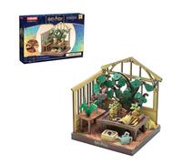 PUREMIND Harry Potter Herbology Greenhouse 3D Wooden Puzzle DIY Model Kit | Official licence, Harry Potter gifts, miniature model, Mandrake figure, movable garden tools, DIY build, collectable display