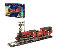 PUREMIND Harry Potter Official Licensed 3D Wooden Puzzle - Hogwarts Express Train Model Kit for Adults with Light, Steam & Sound - Moving Engine Wooden Model for Fans with Platform 9¾ Display
