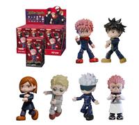 puremind Jujutsu Kaisen Brick Figures, JJK 6-Pack, 14-Point Articulation | Official licence, JJK gifts, poseable joints, buildable design, 6 unique figures, full box, shelf decor, collectable display