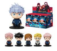 puremind Jujutsu Kaisen Building Block Figures, JJK 6-Pack, No Duplicates | Official licence, JJK gifts, articulated brick build, poseable joints, full box, desk decor, collectable display set
