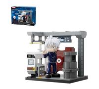 puremind Jujutsu Kaisen Building Set, JJK Prison Realm, 309 Pieces | Officially licensed, Gojo Satoru figure, ABS blocks, easy assembly, desk or shelf display, collectable JJK gift