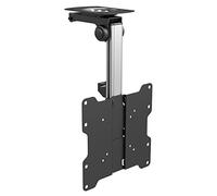 PureMounts PM-SLOPE-37 Premium Ceiling Mount for Televisions, Ideal for Sloping Roofs, Tilts Max. 105°, Height-Adjustable, Maximum Load 20 kg, VESA up to 200 x 200, Universal